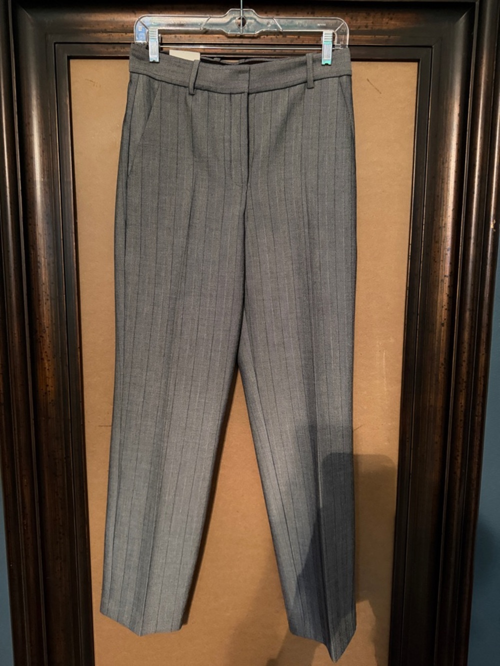 Babaton Agency Hi Waist Herringbone Straight-Leg Trousers